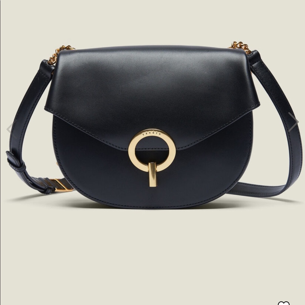 Sandro Pepita leather bag, size medium